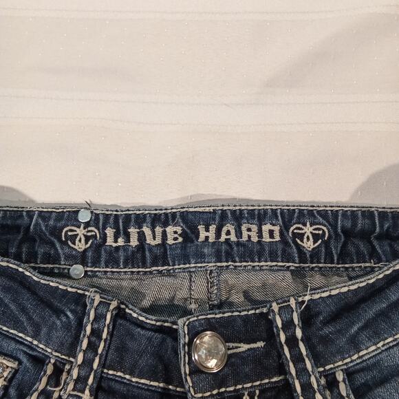 Live Hard women's Bootcut Jeans Excellent Condition Size 2 - Picture 4 of 9